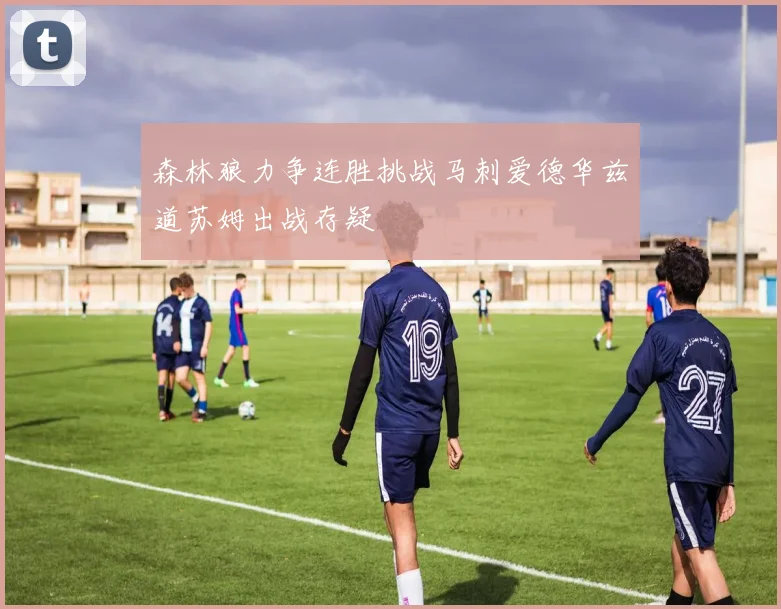 森林狼力争连胜挑战马刺爱德华兹道苏姆出战存疑